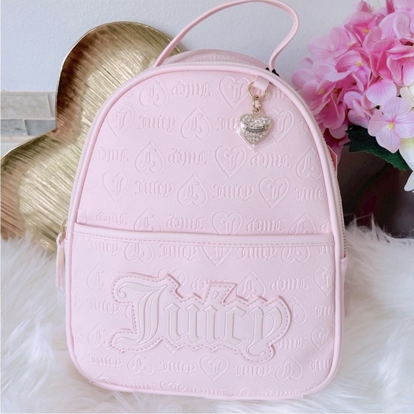 New Juicy Couture‎ Powder Blush Pink Upgrade U Medium Backpack - Picture 1 of 6